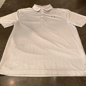 Under Armour Men’s HeatGear Loose Stretch Small Silver Polo